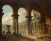 Ancient Ruins Used as Public Baths - 休伯特·罗伯特